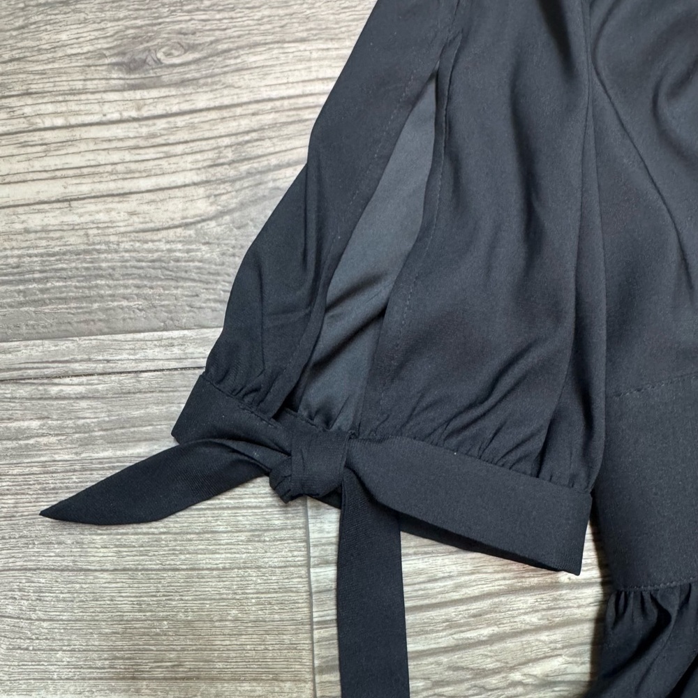 Express Black Button-Down Blouse Size Small - image 3